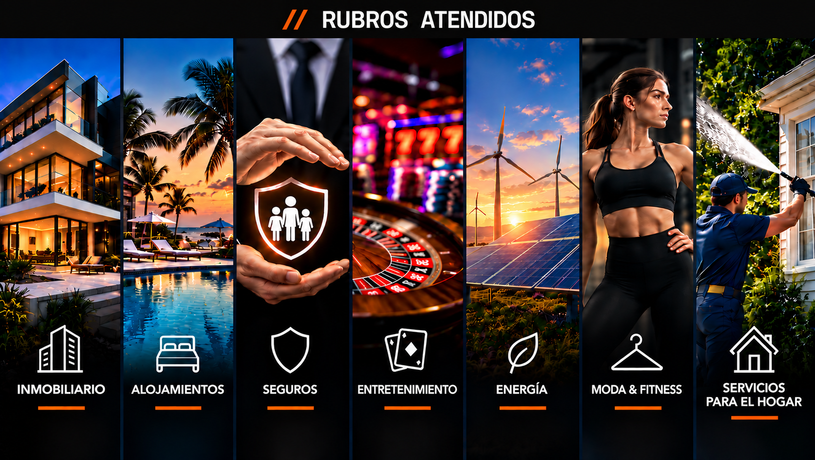 Rubros atendidos por Caja Negra